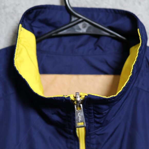 Lauren Ralph Lauren Vest Womens XL Navy Yellow Reversible Colorblock Zip Pockets - Picture 2 of 11